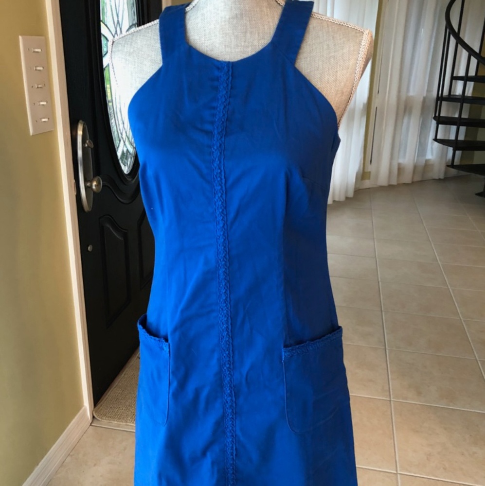 Laundry dress electric blue